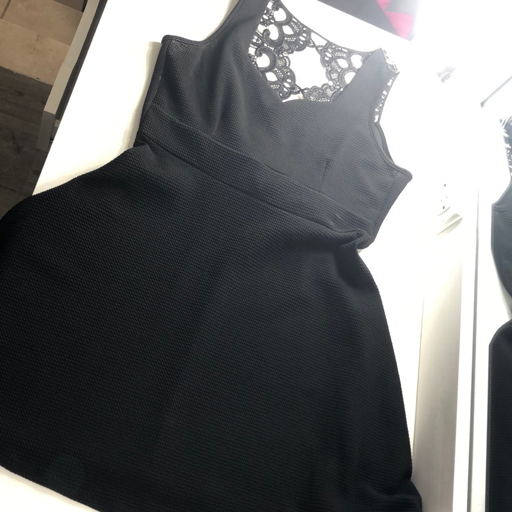Mini black dress